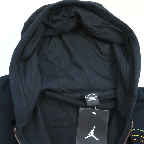 Nike Air Jordan Flight 23 Retro Hoodie Jacket Men 438752 010 Vintage Black - Picture 2 of 9